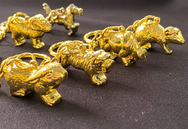 黃金系列 12生肖鑰匙圈-全套組 黃金系列 12生肖鑰匙圈-全套組