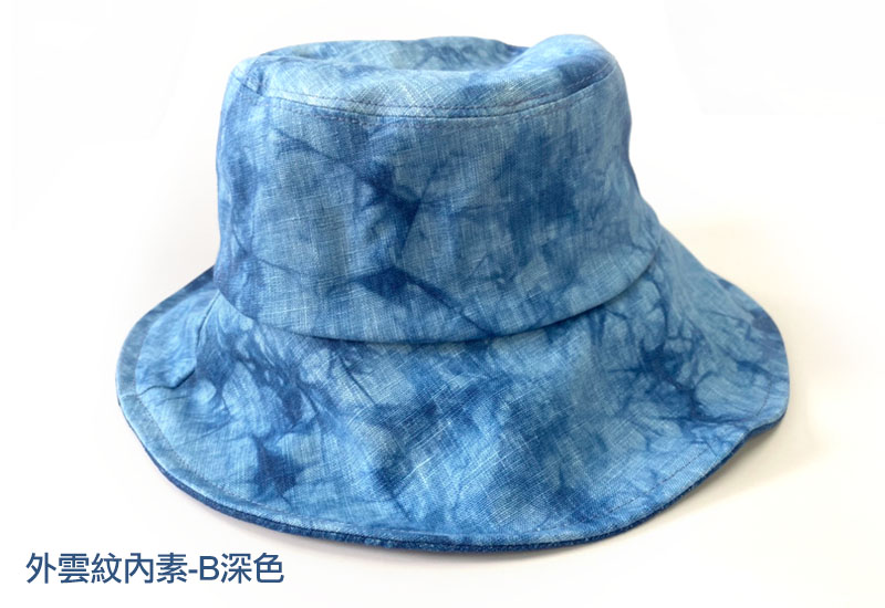 天染休閒帽-藍雲染(2色可選) 天染休閒帽-藍雲染(2色可選)