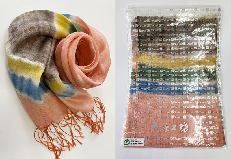 天染工坊 歡心十二品-天染多色段染絲棉圍巾(多色可選)  天染工坊 歡心十二品-天染多色段染絲棉圍巾(多色可選)