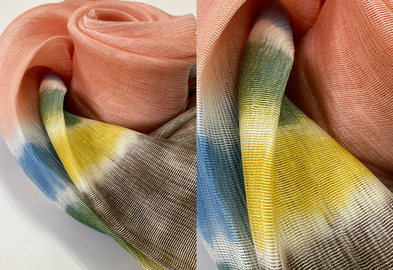 天染工坊 歡心十二品-天染多色段染絲棉圍巾(多色可選)  天染工坊 歡心十二品-天染多色段染絲棉圍巾(多色可選)