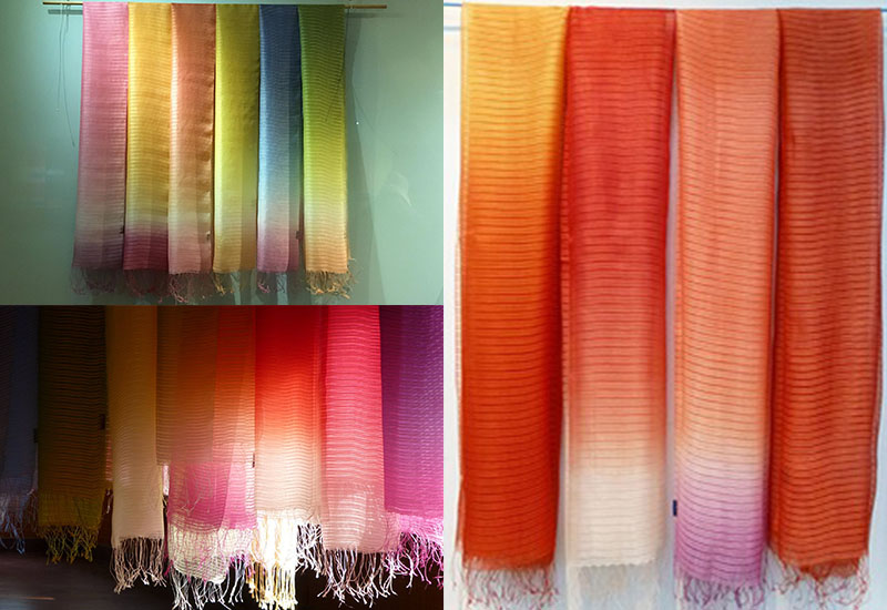 天染工坊 簾影-天染蠶絲披肩  天染工坊 簾影-天染蠶絲披肩