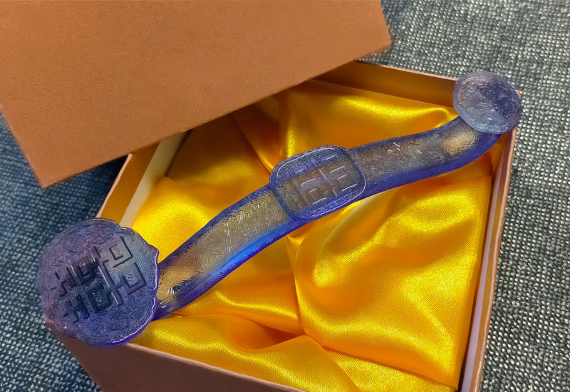 琉璃喜字如意(藍) 琉璃喜字如意(藍)