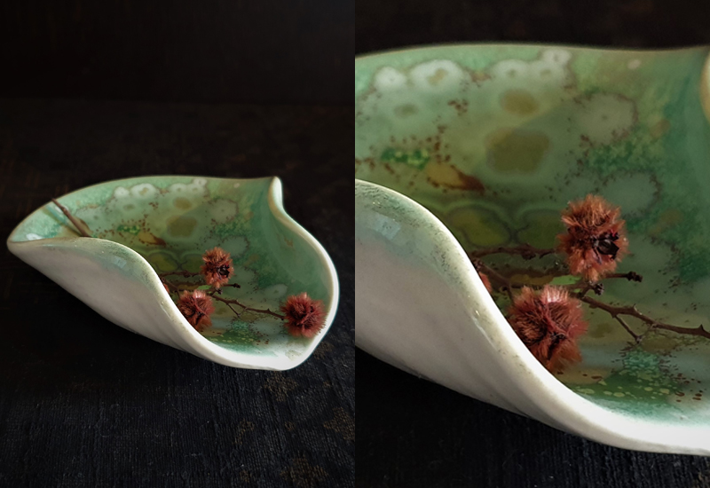 林妙芳 結晶釉雙人茶器組-茶倉+茶荷 鶯歌燒 林妙芳 結晶釉雙人茶器組-茶倉+茶荷 鶯歌燒