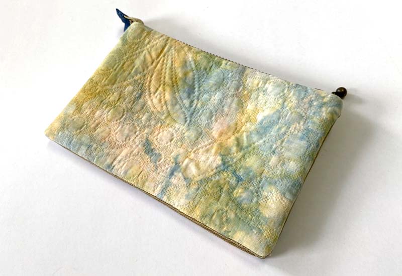 天染工坊 植物染三層零錢袋 天染工坊 植物染三層零錢袋