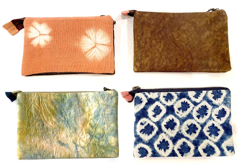 天染工坊 植物染三層零錢袋 天染工坊 植物染三層零錢袋