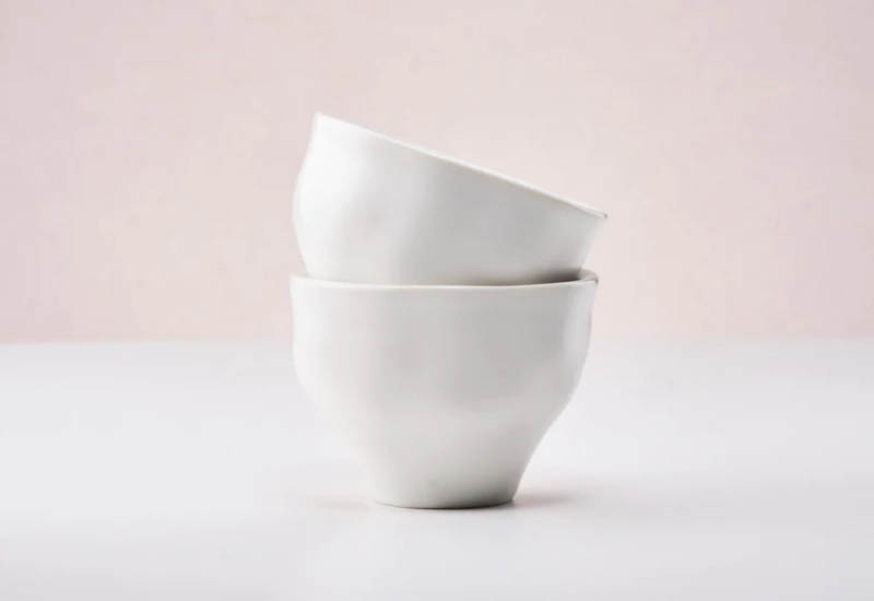 雙鴻 想。享 Thinking no.2-白瓷對杯組 雙鴻 想。享 Thinking no.2-白瓷對杯組