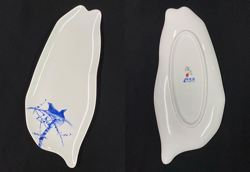 藍鵲台灣瓷盤  臺灣造型餐盤 藍鵲台灣瓷盤  臺灣造型餐盤