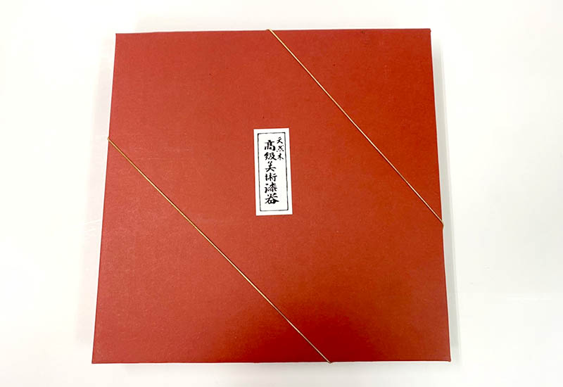 林建正 台灣漆器 山茶花盤 林建正 台灣漆器 山茶花盤