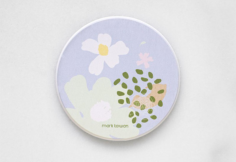 大視 山茶花杯墊 吸水杯墊 大視 山茶花杯墊 吸水杯墊