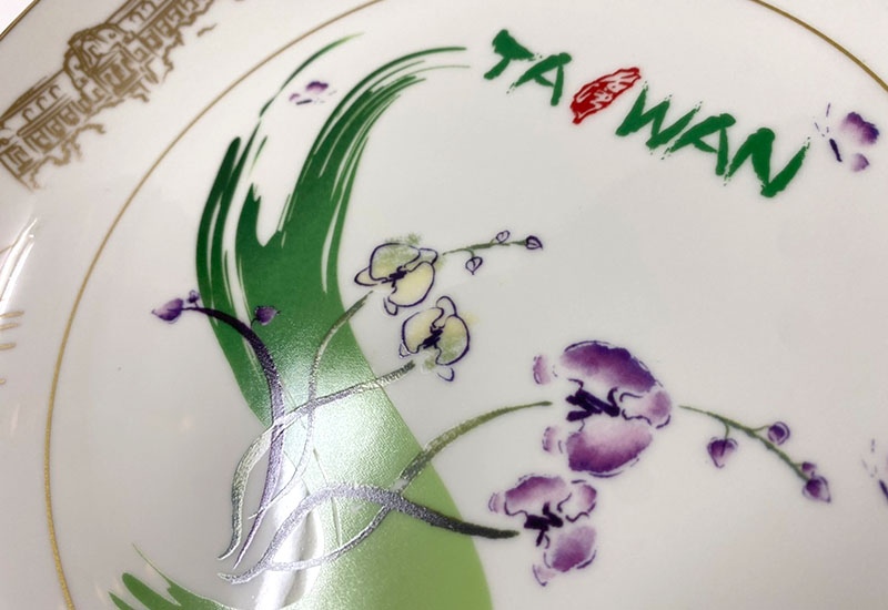 D42-3D立體台灣蘭花盤 D42-3D立體台灣蘭花盤