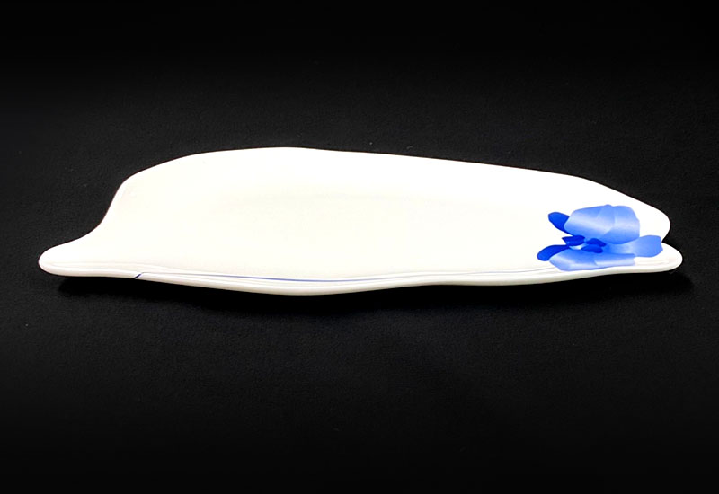 蘭花台灣瓷盤 臺灣造型餐盤 蘭花台灣瓷盤 臺灣造型餐盤