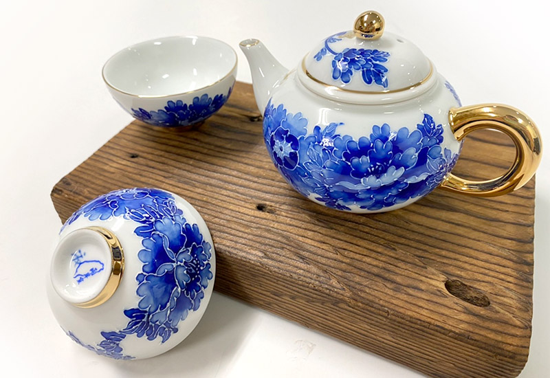 法華彩 富貴滿園青花茶壺組(1壺2杯) 台灣MIT認證 青花瓷茶具組  法華彩 富貴滿園青花茶壺組(1壺2杯) 台灣MIT認證 青花瓷茶具組