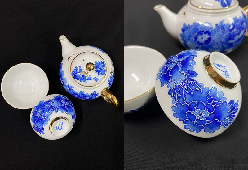 法華彩 富貴滿園青花茶壺組(1壺2杯) 台灣MIT認證 青花瓷茶具組  法華彩 富貴滿園青花茶壺組(1壺2杯) 台灣MIT認證 青花瓷茶具組