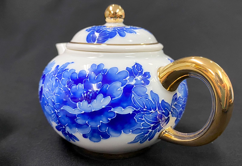 法華彩 富貴滿園青花茶壺組(1壺2杯) 台灣MIT認證 青花瓷茶具組  法華彩 富貴滿園青花茶壺組(1壺2杯) 台灣MIT認證 青花瓷茶具組