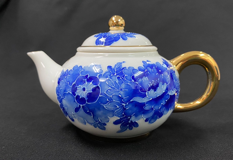 法華彩 富貴滿園青花茶壺組(1壺2杯) 台灣MIT認證 青花瓷茶具組  法華彩 富貴滿園青花茶壺組(1壺2杯) 台灣MIT認證 青花瓷茶具組