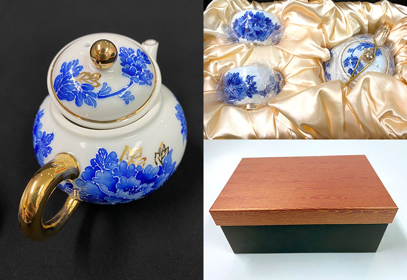 法華彩 富貴滿園青花茶壺組(1壺2杯) 台灣MIT認證 青花瓷茶具組  法華彩 富貴滿園青花茶壺組(1壺2杯) 台灣MIT認證 青花瓷茶具組