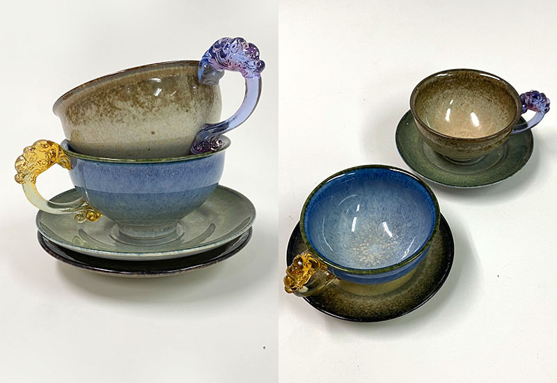 存仁堂 星辰琉璃耳對杯 台灣MIT認證  存仁堂 星辰琉璃耳對杯 台灣MIT認證