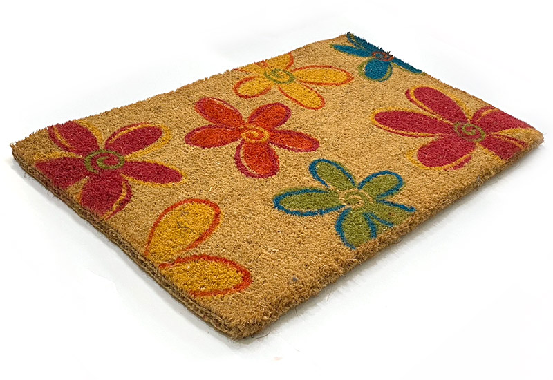 AndyWarhol安迪沃荷 進口地墊-花朵 天然椰纖地墊 AndyWarhol安迪沃荷 進口地墊-花朵 天然椰纖地墊