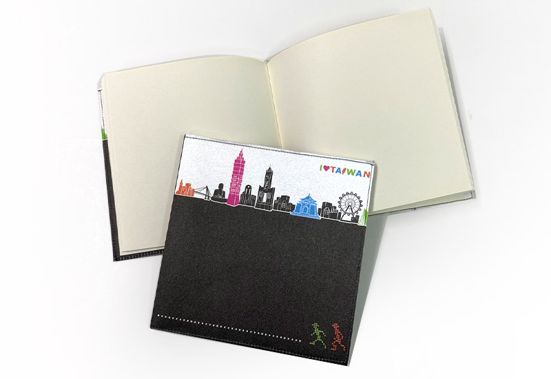 印象台灣 絲質筆記本-彩色建築A款 印象台灣 絲質筆記本-彩色建築A款
