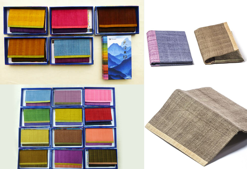 天染工坊  Nice to meet  you-天染手織絲綢三色名片夾 天染工坊  Nice to meet  you-天染手織絲綢三色名片夾