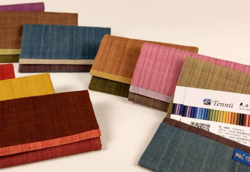 天染工坊  Nice to meet  you-天染手織絲綢三色名片夾 天染工坊  Nice to meet  you-天染手織絲綢三色名片夾