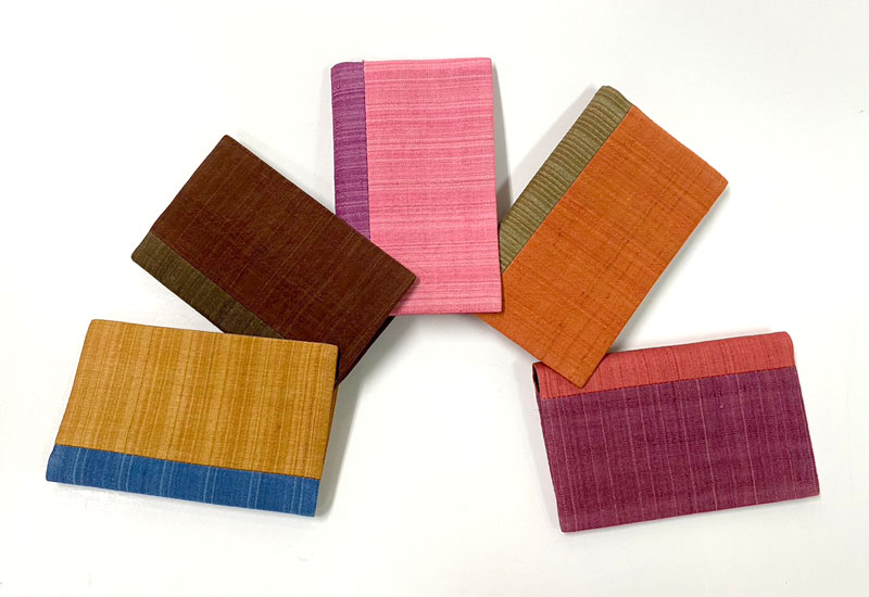 天染工坊 相見歡-天染手織絲綢雙色名片夾 天染工坊 相見歡-天染手織絲綢雙色名片夾