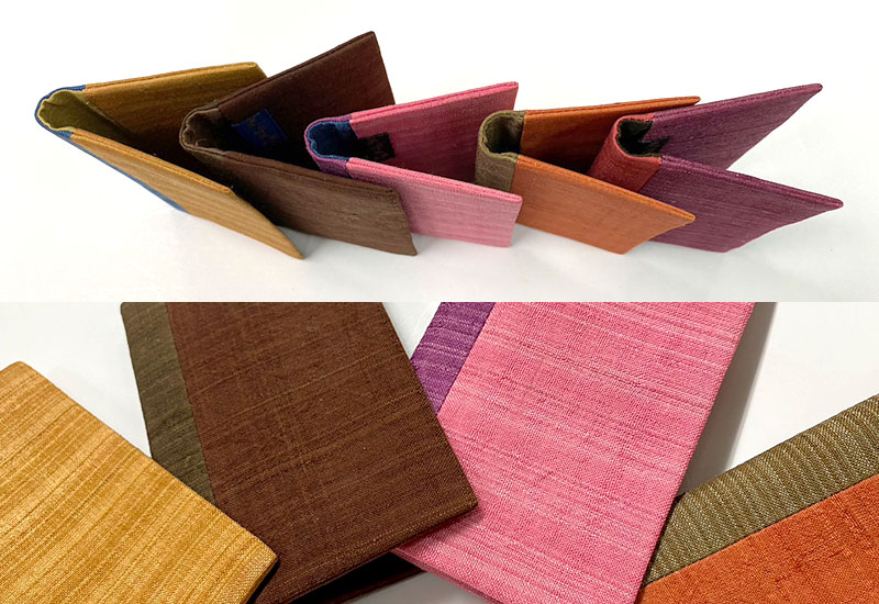 天染工坊 相見歡-天染手織絲綢雙色名片夾 天染工坊 相見歡-天染手織絲綢雙色名片夾