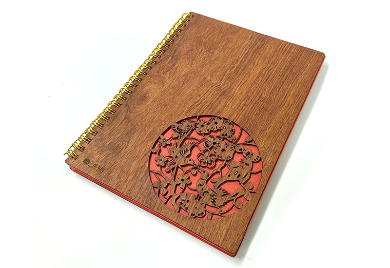 一郎木創 無垢線圈筆記本-梅 一郎木創 無垢線圈筆記本-梅