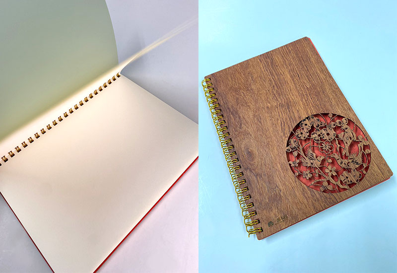 一郎木創 無垢線圈筆記本-梅 一郎木創 無垢線圈筆記本-梅