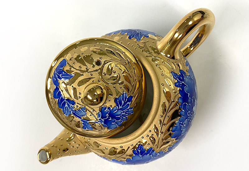 法華彩 鎏金茶壺組(一壼一茶海六杯禮盒組) 台灣MIT認證  法華彩 鎏金茶壺組(一壼一茶海六杯禮盒組) 台灣MIT認證