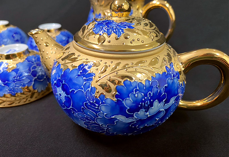 法華彩 鎏金茶壺組(一壼一茶海六杯禮盒組) 台灣MIT認證  法華彩 鎏金茶壺組(一壼一茶海六杯禮盒組) 台灣MIT認證