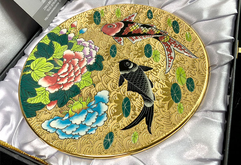 金彩有餘金盤 台灣MIT認證 鎏金盤 金彩有餘金盤 台灣MIT認證 鎏金盤