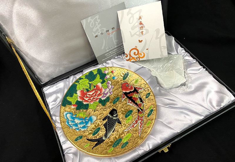 金彩有餘金盤 台灣MIT認證 鎏金盤 金彩有餘金盤 台灣MIT認證 鎏金盤