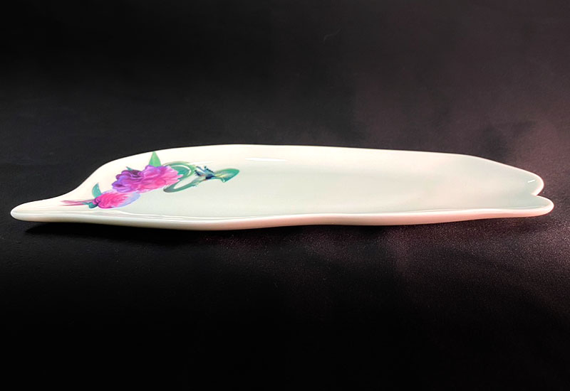 3D藍鵲台灣瓷盤 臺灣造型餐盤 3D藍鵲台灣瓷盤 臺灣造型餐盤