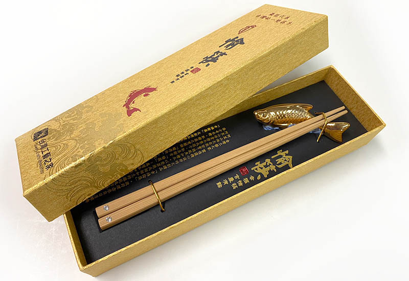 葉佳讓 幸福愉筷檜木筷-金色 葉佳讓 幸福愉筷檜木筷-金色