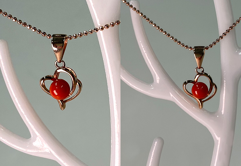 蘇澳珊瑚 珊瑚圓珠墜子_SSKPDB0152 蘇澳珊瑚 珊瑚圓珠墜子_SSKPDB0152