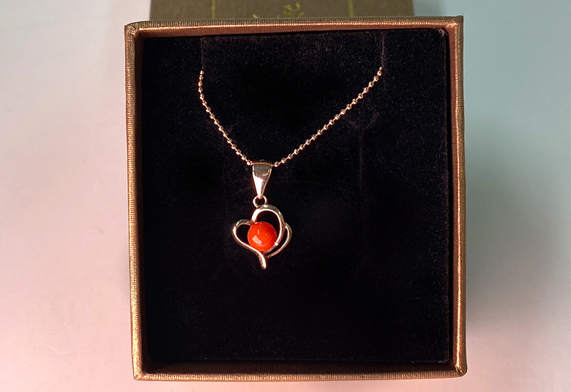 蘇澳珊瑚 珊瑚圓珠墜子_SSKPDB0152 蘇澳珊瑚 珊瑚圓珠墜子_SSKPDB0152