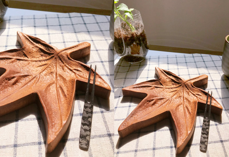 木城工坊 楓葉造型茶點盤-台灣青楓 木城工坊 楓葉造型茶點盤-台灣青楓