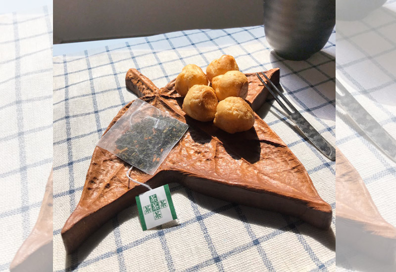 木城工坊 楓葉造型茶點盤-楓香 木城工坊 楓葉造型茶點盤-楓香