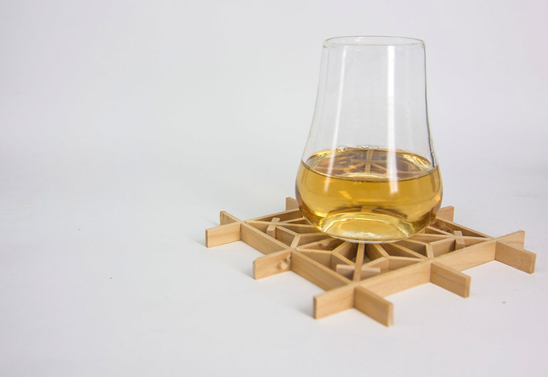 手手 木器窗花杯墊 - 麻花紋 手手 木器窗花杯墊 - 麻花紋