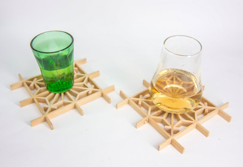 手手 花窗DIY體驗包-木器窗花杯墊(麻花紋) 手手 花窗DIY體驗包-木器窗花杯墊(麻花紋)