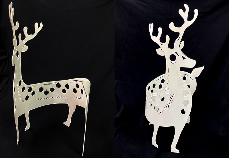 谷同金 迴盪系列-頭角崢嶸(梅花鹿) 設計師款S白 花器  谷同金 迴盪系列-頭角崢嶸(梅花鹿) 設計師款S白 花器