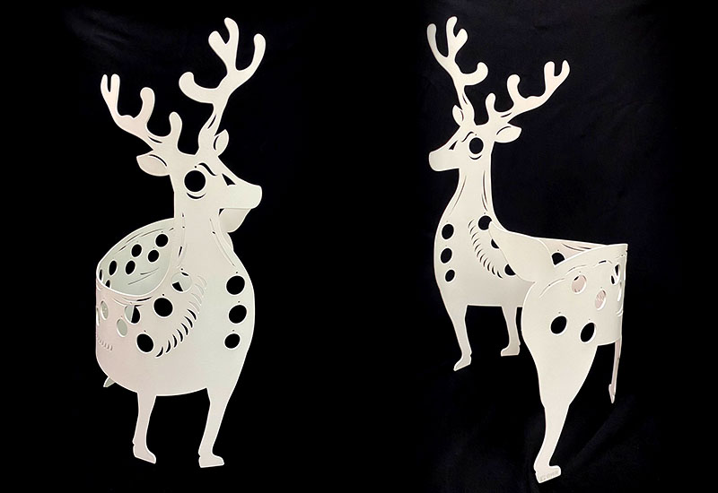 谷同金 迴盪系列-頭角崢嶸(梅花鹿) 設計師款S白 花器  谷同金 迴盪系列-頭角崢嶸(梅花鹿) 設計師款S白 花器