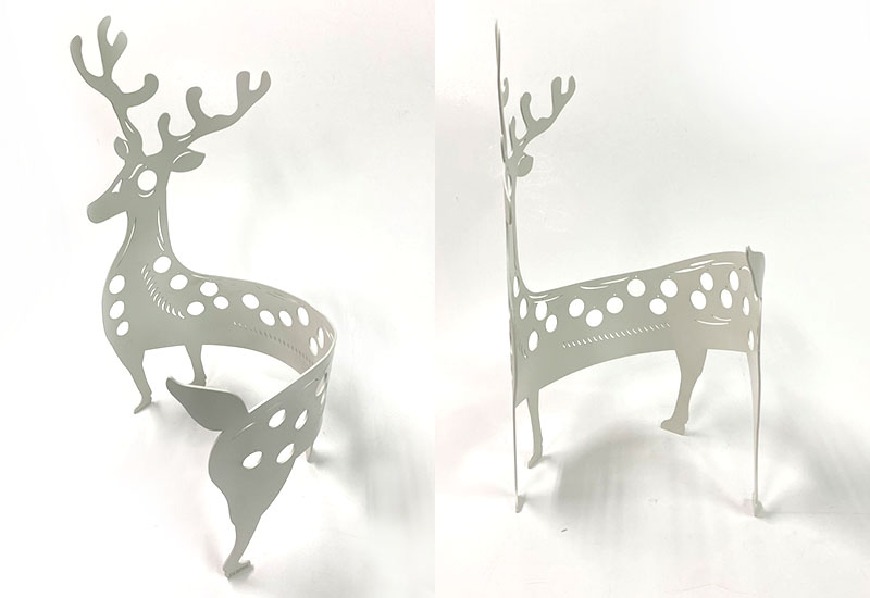 谷同金 迴盪系列-頭角崢嶸(梅花鹿) 設計師款S白 花器  谷同金 迴盪系列-頭角崢嶸(梅花鹿) 設計師款S白 花器