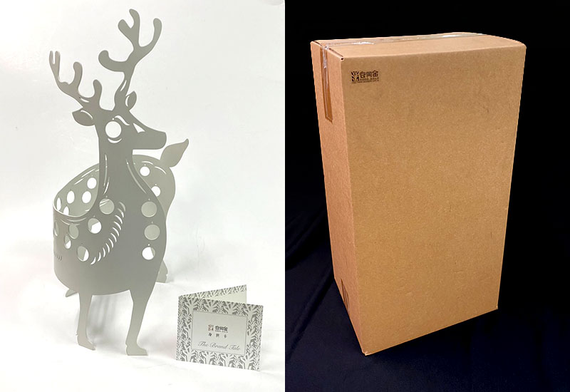 谷同金 迴盪系列-頭角崢嶸(梅花鹿) 設計師款S白 花器  谷同金 迴盪系列-頭角崢嶸(梅花鹿) 設計師款S白 花器