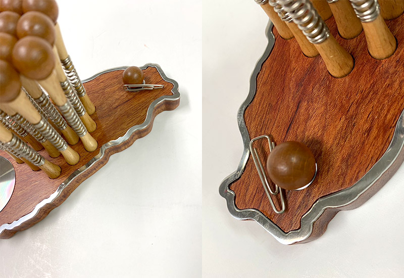 谷同金 筆插-台灣造型(玫瑰木.不鏽鋼) 谷同金 筆插-台灣造型(玫瑰木.不鏽鋼)