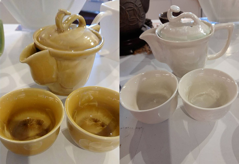 彭文雄 如意 一壺二杯  結晶釉茶具組 彭文雄 如意 一壺二杯  結晶釉茶具組