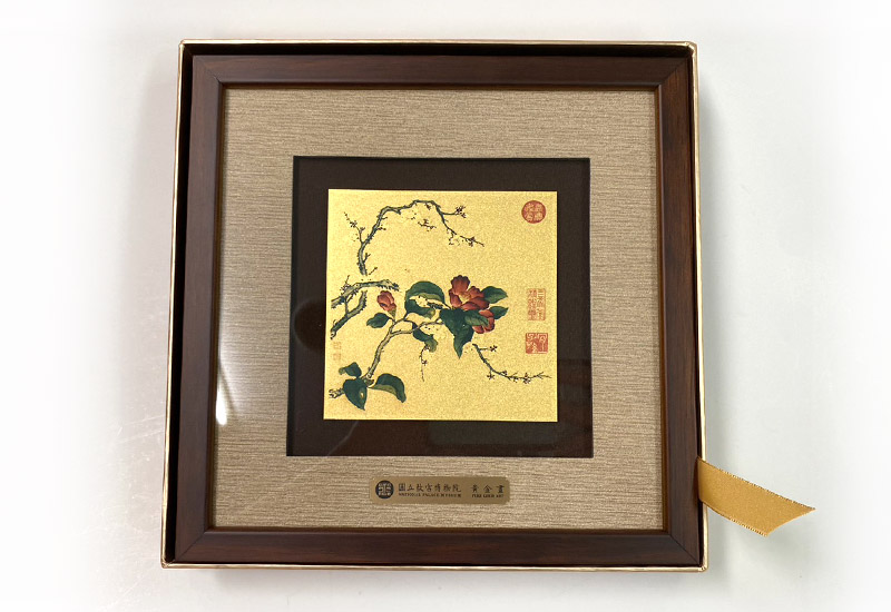 品金品 風華 - 梅花山茶  黃金複製畫  品金品 風華 - 梅花山茶  黃金複製畫