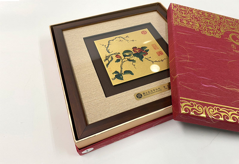 品金品 風華 - 梅花山茶  黃金複製畫  品金品 風華 - 梅花山茶  黃金複製畫