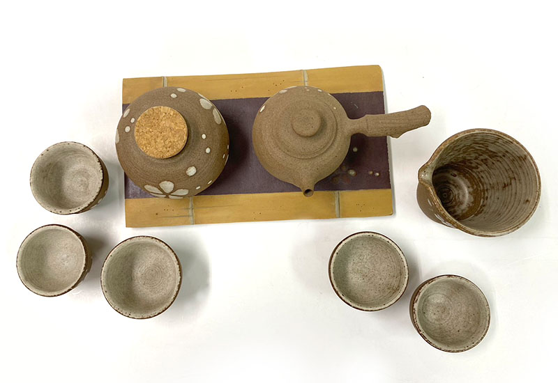 清窯 湯潤清 黑陶桐花茶具組  清窯 湯潤清 黑陶桐花茶具組